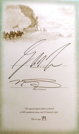 GAME OF THRONES COLLECTION SIGNED MATCHING #! ; A Game of Thrones, a Clash of Kings, a Dance with Dragons, Fire & Blood, a Knight of the Seven Kingdoms