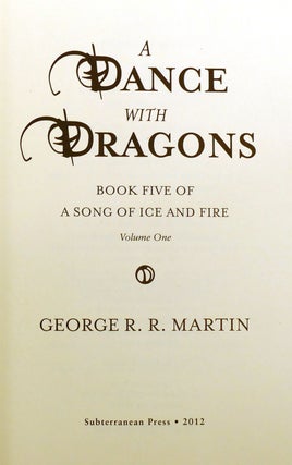 GAME OF THRONES COLLECTION SIGNED MATCHING #! ; A Game of Thrones, a Clash of Kings, a Dance with Dragons, Fire & Blood, a Knight of the Seven Kingdoms