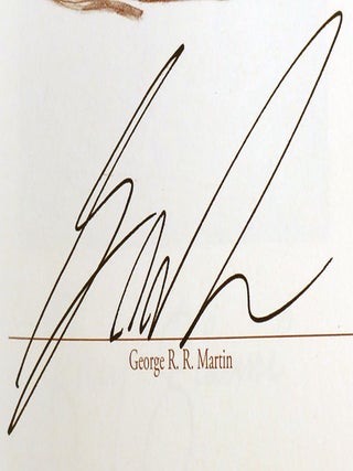 GAME OF THRONES COLLECTION SIGNED MATCHING #! ; A Game of Thrones, a Clash of Kings, a Dance with Dragons, Fire & Blood, a Knight of the Seven Kingdoms