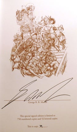 GAME OF THRONES COLLECTION SIGNED MATCHING #! ; A Game of Thrones, a Clash of Kings, a Dance with Dragons, Fire & Blood, a Knight of the Seven Kingdoms