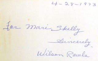 WHERE THE RED FERN GROWS SIGNED