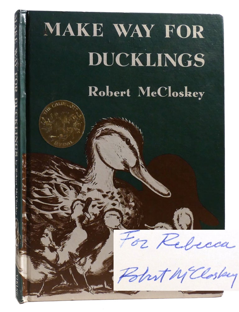 Item #212225 MAKE WAY FOR DUCKLINGS; Signed. Robert McCloskey.