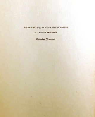 O PIONEERS! ; 1st Issue