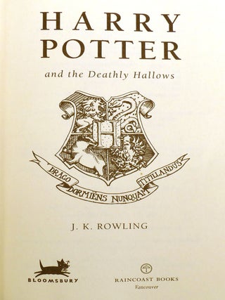 HARRY POTTER AND THE DEATHLY HALLOWS; Signed