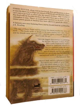 HARRY POTTER AND THE PRISONER OF AZKABAN; Signed