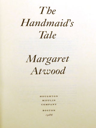 THE HANDMAID'S TALE; Signed