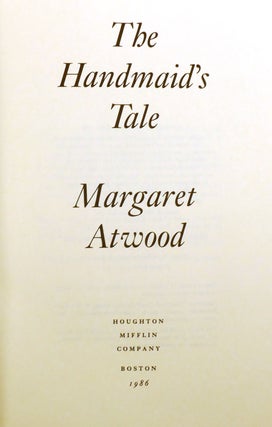 THE HANDMAID'S TALE; Signed