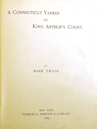 A CONNECTICUT YANKEE IN KING ARTHUR'S COURT