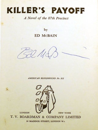 KILLER'S PAYOFF; Signed
