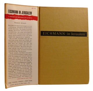 EICHMANN IN JERUSALEM; A Report on the Banality of Evil