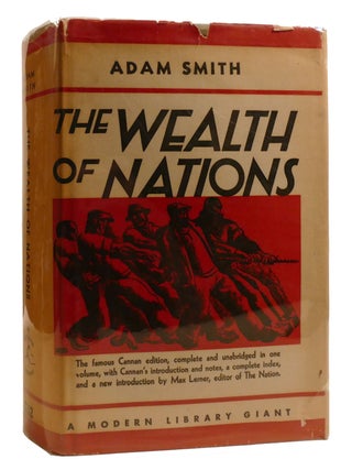 WEALTH OF NATIONS; Modern Library Giant G32. Adam Smith.