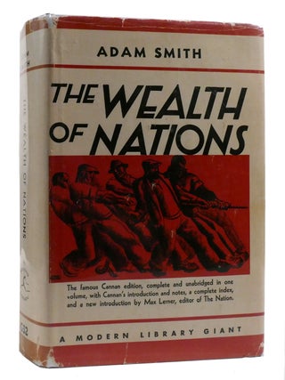 Item #215409 WEALTH OF NATIONS; Modern Library Giant G32. Adam Smith