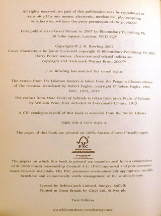 HARRY POTTER AND THE DEATHLY HALLOWS