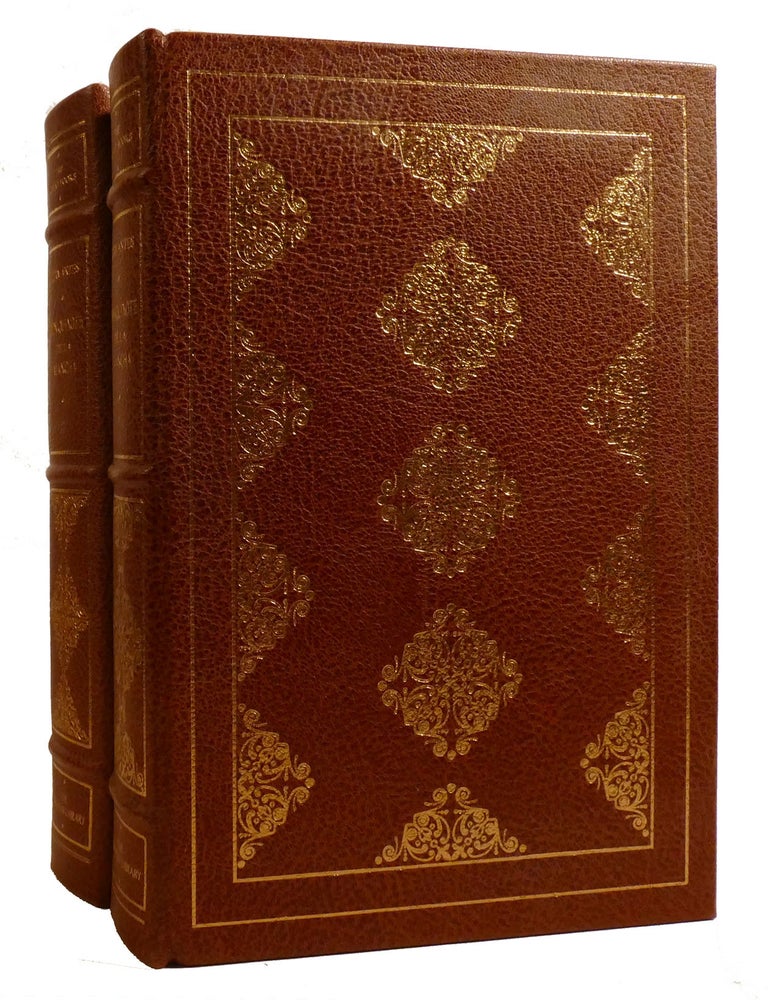 Item #216598 DON QUIXOTE DE LA MANCH 2 VOLUME SET; Franklin Library. Miguel De Cervantes.