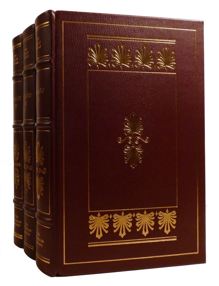 Item #216600 THE WORKS OF PLATO 3 VOLUME SET; Franklin Library. Plato.