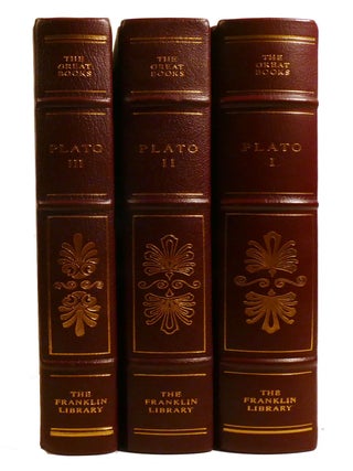 THE WORKS OF PLATO 3 VOLUME SET; Franklin Library