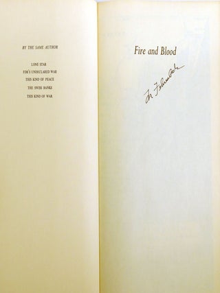 FIRE AND BLOOD; A History of Mexico Signed