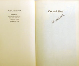FIRE AND BLOOD; A History of Mexico Signed