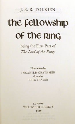 THE FELLOWSHIP OF THE RING, THE TWO TOWERS, THE RETURN OF THE KING; Folio Society