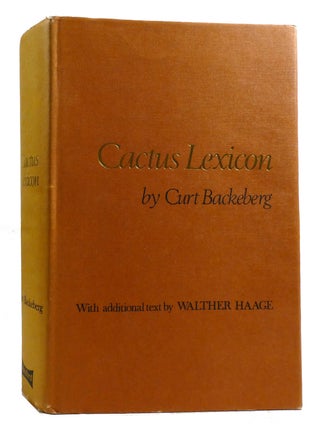 CACTUS LEXICON; Enumeratio Diagnostica Cactacearum