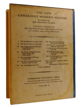 THE NEW CAMBRIDGE MODERN HISTORY 1493-1945; 12 Volume Set