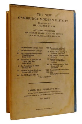 THE NEW CAMBRIDGE MODERN HISTORY 1493-1945; 12 Volume Set