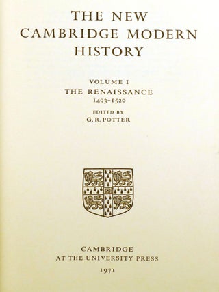 THE NEW CAMBRIDGE MODERN HISTORY 1493-1945; 12 Volume Set