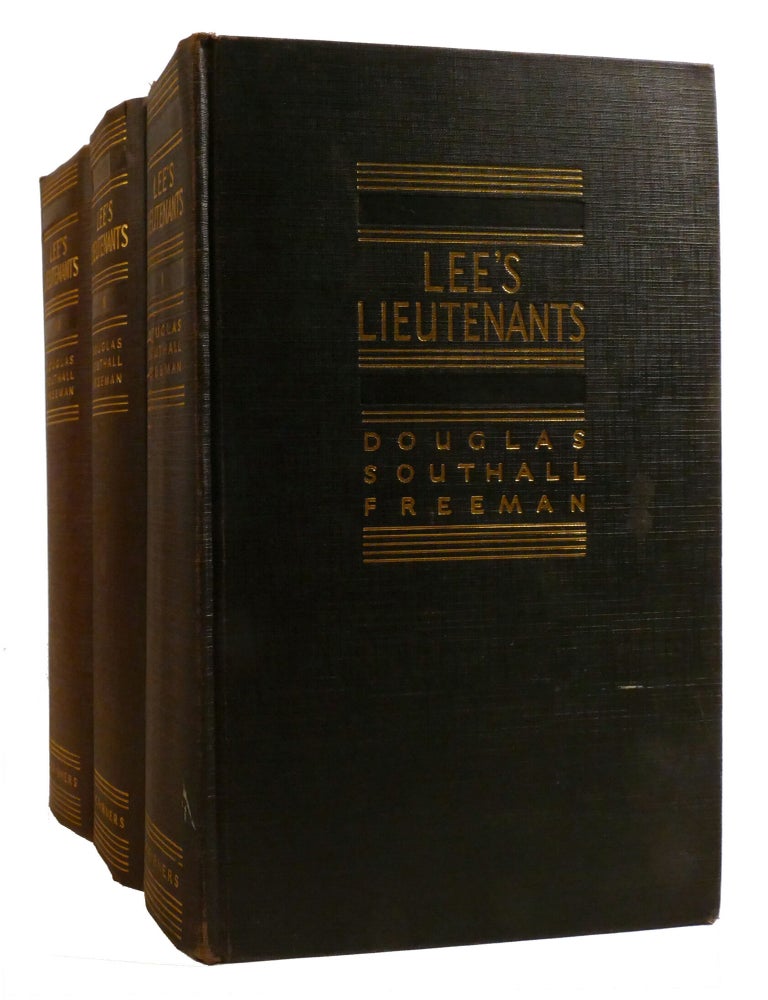 Item #219414 LEE'S LIEUTENANTS A STUDY IN COMMAND 3 VOLUME SET. Douglas Southall Freeman - Robert E. Lee.