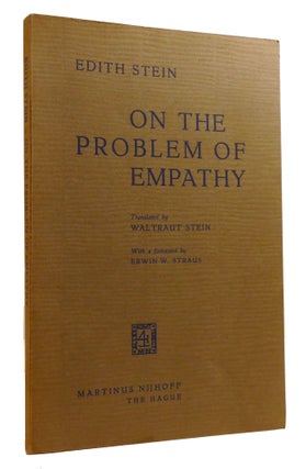 Item #219462 ON THE PROBLEM OF EMPATHY. Edith Stein