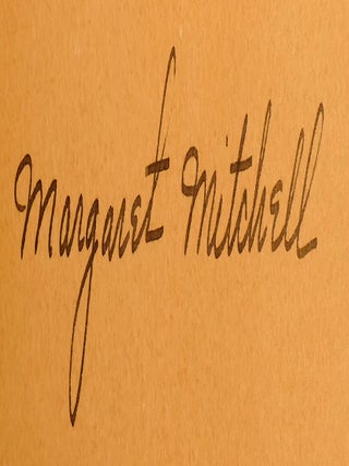 GONE WITH THE WIND; Signed