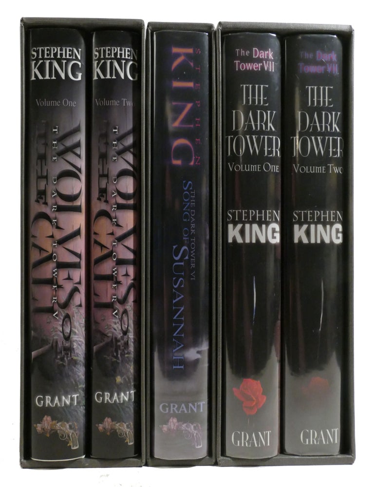 Item #220190 THE DARK TOWER V, VI, VII SET; Signed Wolves of the Calla, Song of Susannah, the Dark Tower. Stephen King.