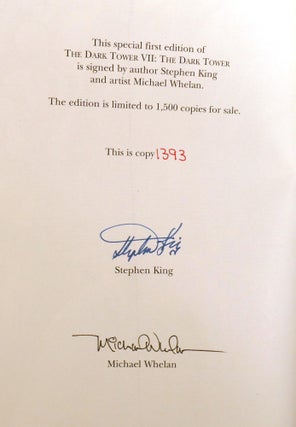 THE DARK TOWER V, VI, VII SET; Signed Wolves of the Calla, Song of Susannah, the Dark Tower