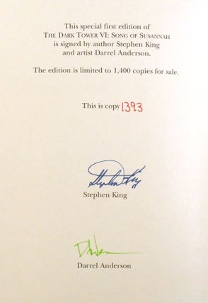 THE DARK TOWER V, VI, VII SET; Signed Wolves of the Calla, Song of Susannah, the Dark Tower