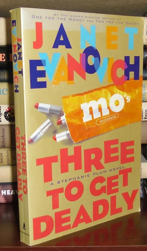 Item #27192 THREE TO GET DEADLY. Janet Evanovich.