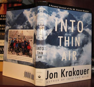 Item #29653 INTO THIN AIR : A Personal Account of the Mount Everest Disaster. Jon Krakauer