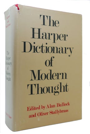Item #300473 HARPER DICTIONARY OF MODERN THOUGHT. Alan Bullock, Oliver Stallybrass