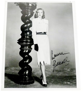 Item #300931 SIGNED LAUREN BACAL LPHOTO 8'' X 10'' autograph - photograph. Lauren Bacall