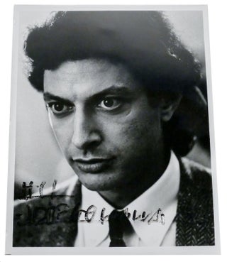 Item #300953 SIGNED JEFF GOLDBLUM PHOTO THE FLY ERA 8'' X 10'' autograph - photograph. Jeff Goldblum