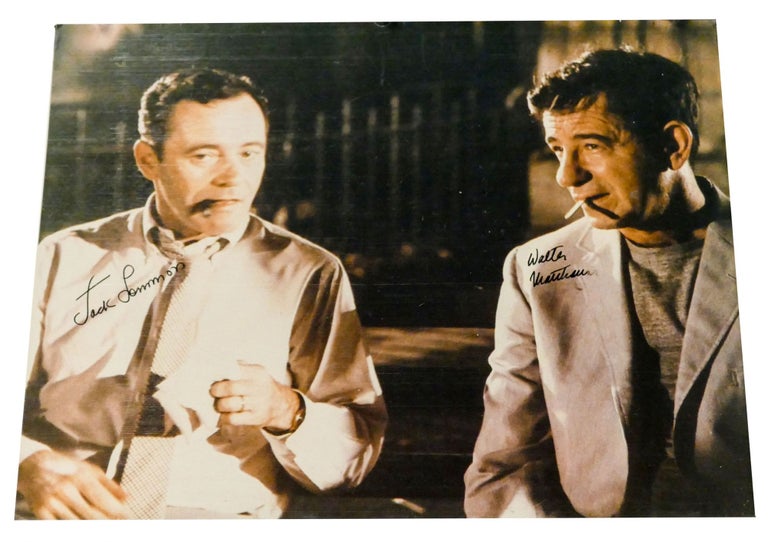 Item #300961 SIGNED JACK LEMMON & WALTER MATTHAU PHOTO 8'' X 10'' autograph - photograph. Jack Lemmon, Walter Matthau.