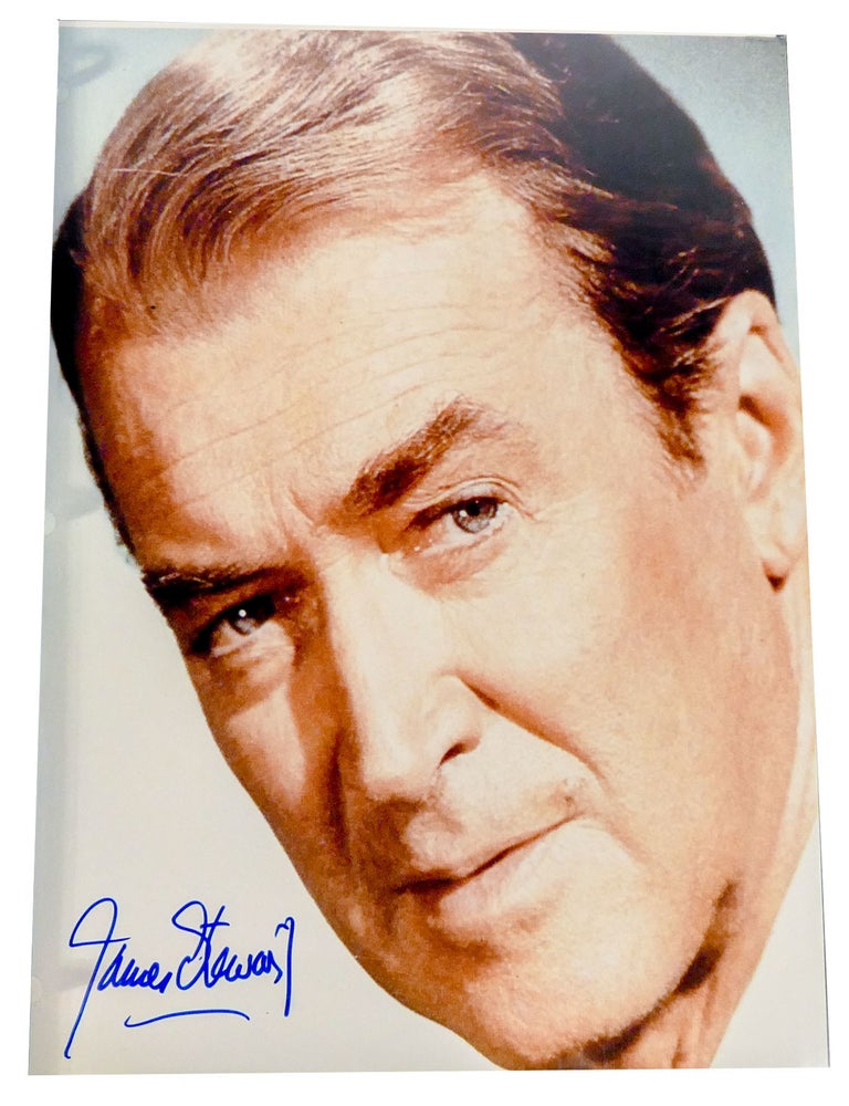 Item #300978 SIGNED JAMES STEWART PHOTO; 8'' X 10'' autograph - photograph. James Stewart.