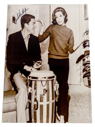 Item #300981 SIGNED DICK VAN DYKE & TYLER MOORE PHOTO 8'' X 10'' autograph - photograph. Dick Van...