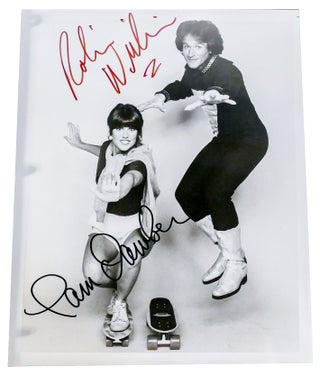Item #300982 SIGNED ROBIN WILLIAMS & PAM DAWBER PHOTO MORK AND MINDY 8'' X 10'' autograph -...