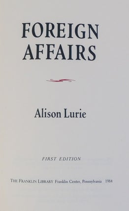 FORIEGN AFFAIRS Franklin Library Signed