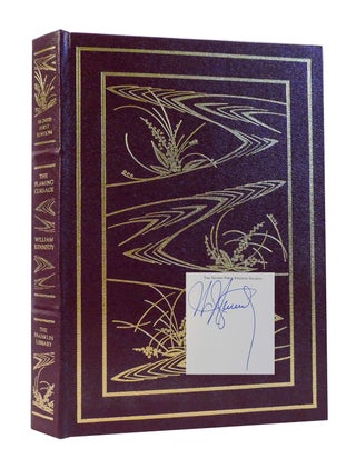 Item #301550 THE FLAMING CORSAGE Franklin Library Signed. William Kennedy