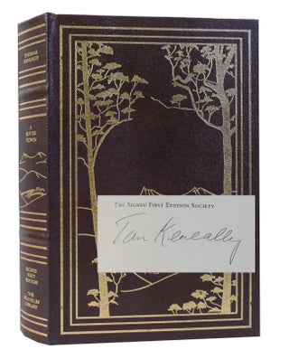 Item #301556 A RIVER TOWN Franklin Library Signed. Thomas Keneally