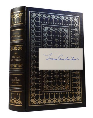 Item #301570 THE RECTOR OF JUSTIN SIGNED Signed Franklin Library. Louis Auchincloss
