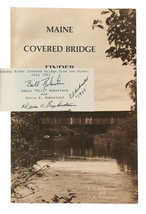 Item #302638 MAINE COVERED BRIDGE FINDER Signed. E. B. Robertson, D. K. Robertson