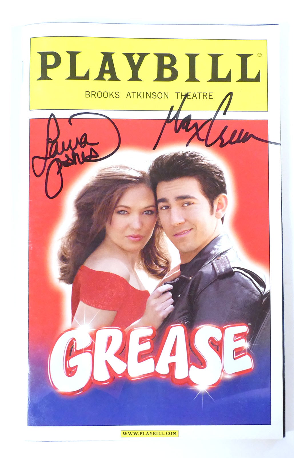 grease broadway playbill