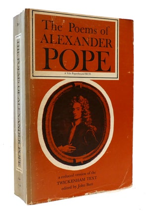 Item #304644 THE POEMS OF ALEXANDER POPE A One-Volume Edition of the Twickenham Text with...