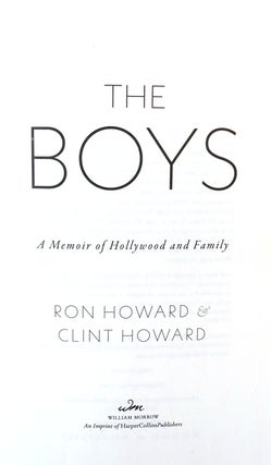 THE BOYS: A MEMOIR OF HOLLYWOOD AND FAMILY SIGNED